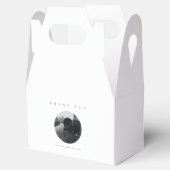 Minimale foto Dank u bruiloft gunst dozen Bedankdoosjes (Geopend)