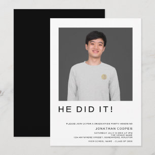 Minimale foto die hij maakte... zwart wit Afstuder Kaart