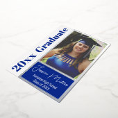 Minimale foto diploma feestje folie uitnodiging (Gedraaid)