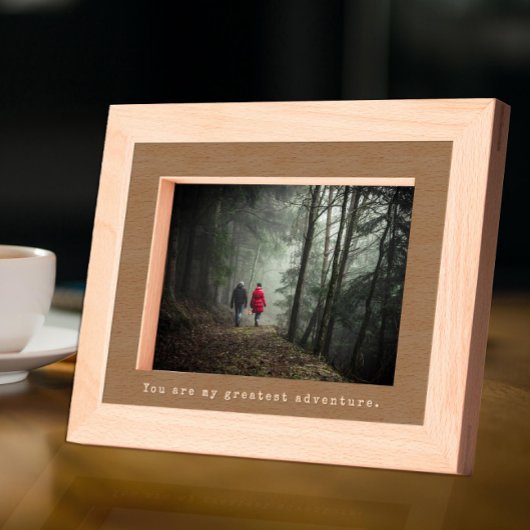 Minimale foto- en schrijfmachinekaart gegraveerde lijstjes