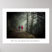 Minimale foto- en schrijfmachinekaart poster (Voorkant)