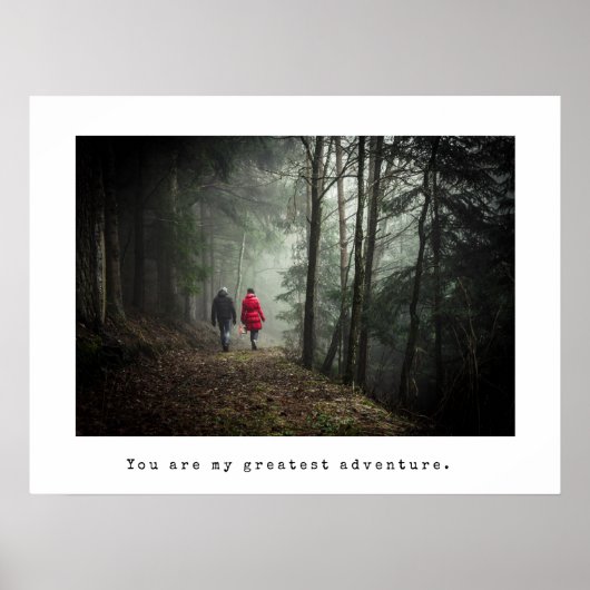 Minimale foto- en schrijfmachinekaart poster (Voorkant)