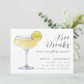 Minimale foto grappige bruiloft opslaan van de dat kaart (Staand voorkant)