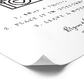 Minimale foto-ingang voor gebarentaal bordje B613 Poster (Hoek)