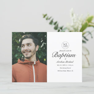 Minimale foto kerk logo Christelijke doop Kaart