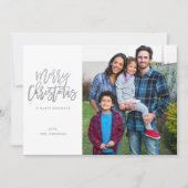 Minimale foto met Silver Sparkle Merry Kerstmis (Voorkant)