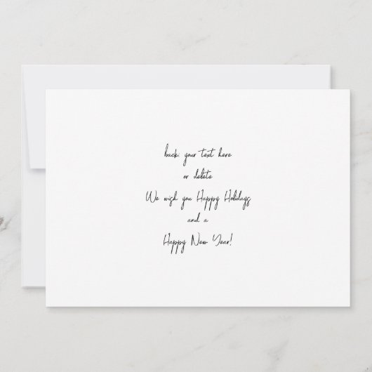 Minimale foto met Silver Sparkle Merry Kerstmis (Achterkant)