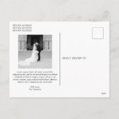 Minimale foto moderne kerst feestdagenkaart (Achterkant)