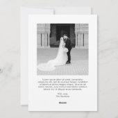 Minimale foto moderne kerst feestdagenkaart (Achterkant)