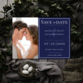 Minimale foto | Navy Blue Save the Date