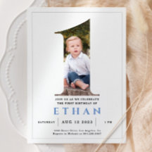 Minimale foto nummer 1 uitnodiging