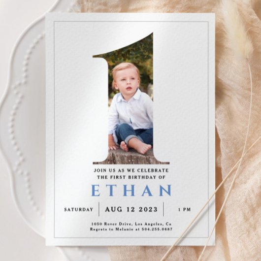 Minimale foto nummer 1 uitnodiging