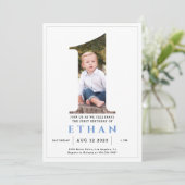 Minimale foto nummer 1 uitnodiging (Staand voorkant)