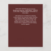 Minimale FOTO om de data te besparen - Eenvoudige  Flyer (Achterkant)