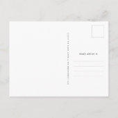 Minimale foto Opslaan Datum Aankondigingskaart (Achterkant)