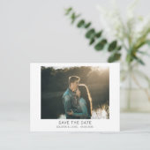 Minimale foto Opslaan Datum Briefkaart (Staand voorkant)