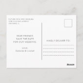 Minimale foto Opslaan Datum Briefkaart (Achterkant)