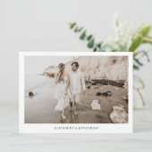 Minimale foto Opslaan Datum Save The Date (Staand voorkant)