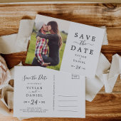 Minimale foto Opslaan Datum Uitnodiging Briefkaart