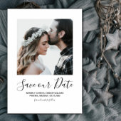 Minimale foto Opslaan Datum | wit Save The Date