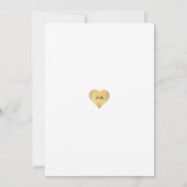Minimale foto Opslaan Datum | Zwart en goud Save The Date (Achterkant)