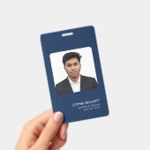 Minimale foto professionele werknemersidentiteit badge (Handheld)
