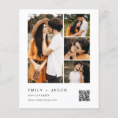 Minimale foto QR code White Wedding (Voorkant)