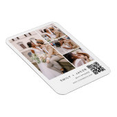 Minimale foto QR code White Wedding Magneet (Rechterzijde)