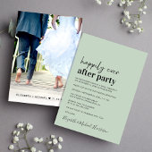 Minimale foto salie bruiloftsreceptie uitnodiging