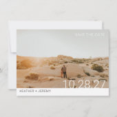 Minimale foto save the date (Voorkant)
