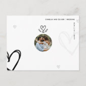 MINIMALE FOTO Save the Date - met een Beperkt Budg Briefkaart (Voorkant)