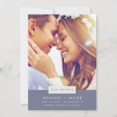 Minimale Foto Strand Bruiloft Save the Date (Voorkant)