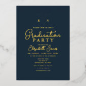 Minimale foto van Afstuderen Folie Uitnodiging (Voorkant)