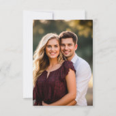 Minimale foto van Avant-Garde White op het rughuwe Save The Date (Achterkant)