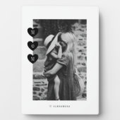 Minimale foto van Black en White Mam Love Fotoplaat (voorkant)