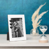 Minimale foto van Black en White Mam Love Fotoplaat (Zijkant)