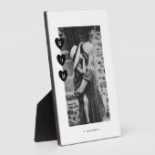 Minimale foto van Black en White Mam Love Fotoplaat (Zijkant)