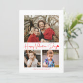 Minimale foto van de Rode Harde Valentijnse kaart  (Staand voorkant)