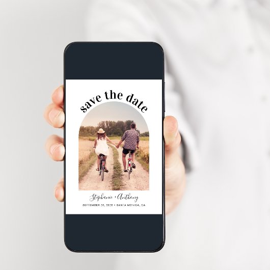 Minimale foto van Elegant Arched Lijst Save The Date