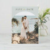 Minimale foto van Elegant sparen de Datum Save The Date (Staand voorkant)