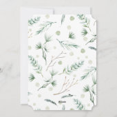 Minimale foto van getrouwde en vrolijke Passen get Feestdagenkaart (Achterkant)