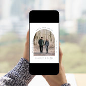 Minimale foto van gewapend Lijst Save The Date