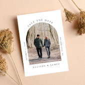 Minimale foto van gewapend Lijst Save The Date