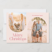 Minimale foto van het moderne Lijst van de Kunst Feestdagenkaart (Voorkant)