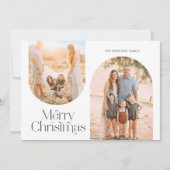 Minimale foto van het moderne Lijst van de Kunst Feestdagenkaart (Voorkant)