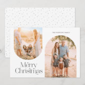 Minimale foto van het moderne Lijst van de Kunst Feestdagenkaart (Voorkant / Achterkant)