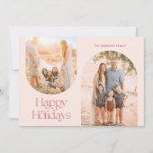 Minimale foto van het moderne Lijst van de Kunst Feestdagenkaart (Voorkant)