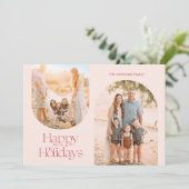 Minimale foto van het moderne Lijst van de Kunst Feestdagenkaart (Staand voorkant)