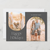 Minimale foto van het moderne Lijst van de Kunst Feestdagenkaart (Voorkant)