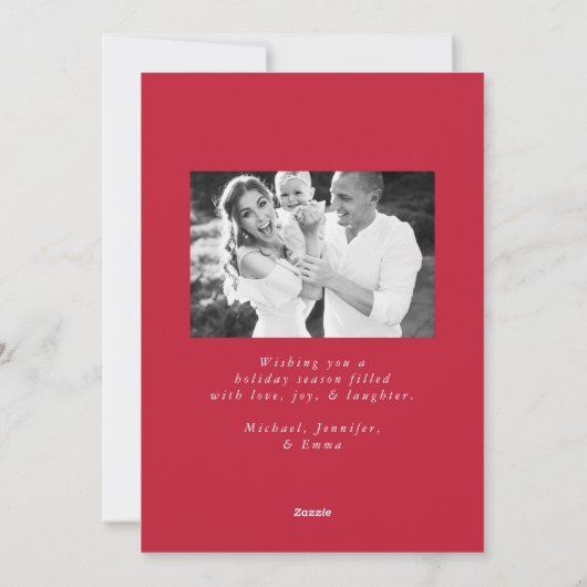 Minimale foto van Lijst met snoepriet Feestdagenkaart (Achterkant)